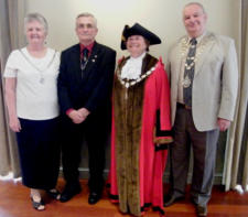 The Mayor Councillor Tony and Mrs Eden Meets the Mayor Councillor Maureen Colgan and Deputy Mayor Councillor Andrew McNaughton and the Pembroke Dock Civic Dinner May 2010