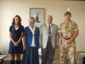 The Mayor Councillor Tony Eden & Mrs Eden together with Cpl. Rachael Dalziel and Pte. Adam Kerrison, both of whom had recently returned after having had a tour of duty in Afghanistan, and were entertained at the Town Hall